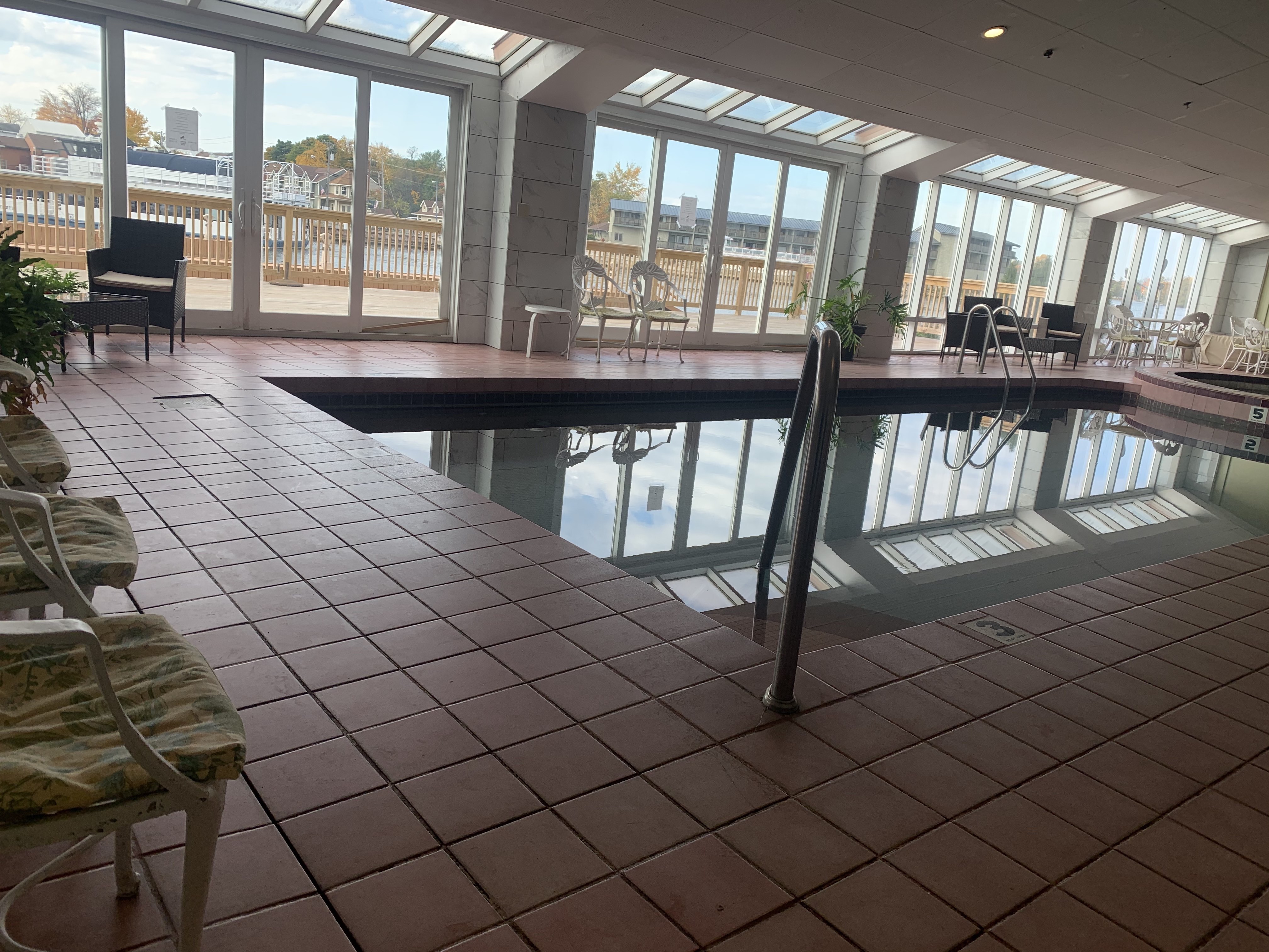 Indoor Pool and Fitness Room. Come see everything Riveredge Resort has to offer!